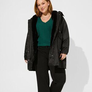 NWT Torrid 1x Nylon 3 In 1 Parka Puffer